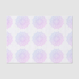 Papel De Seda Decoupage do Elegante Púrpura Boho Ombre Mandala