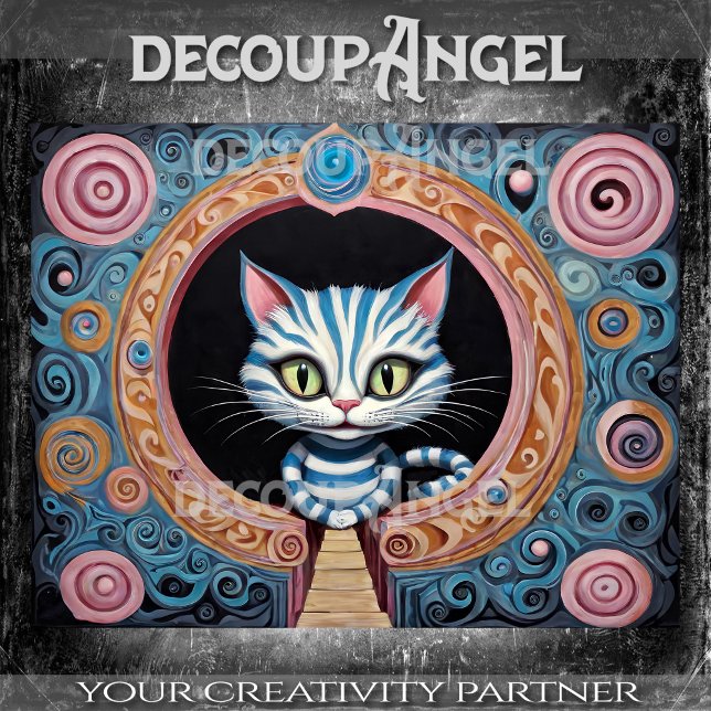 Papel De Seda Decoupage do Gato de Cashire nº 2 (Criador carregado)