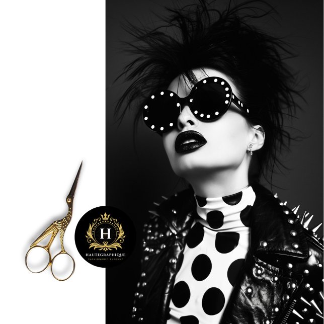 Papel De Seda Decoupage do Glam do Punk Rock da bolinhas (Criador carregado)