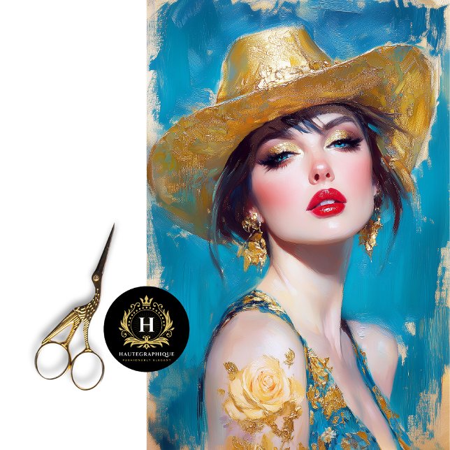 Papel De Seda Decoupage do Glam Ocidental do ouro (Criador carregado)