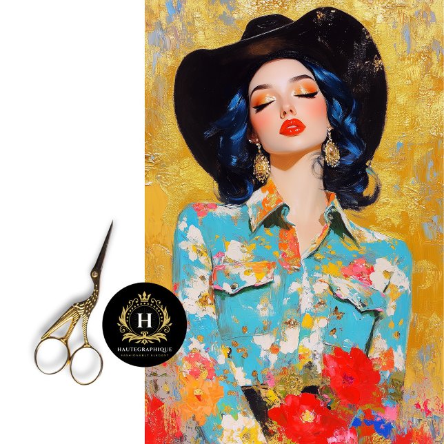 Papel De Seda Decoupage do Glama do Ouro Rodeo (Criador carregado)