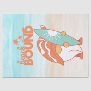 Papel De Seda Decoupage do Gnome Bound Beach