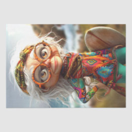 Papel De Seda Decoupage do Hippie Surfin Grama