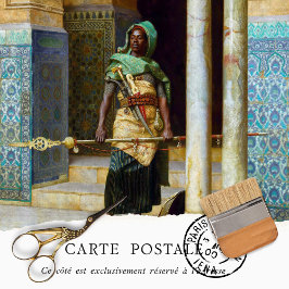 Papel De Seda Decoupage do Homem Russo de Vintagem Africano