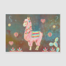 Decoupage do Llama, Cor de Água Rosa
