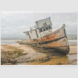 Papel De Seda Decoupage do Oceano de Naufrágio 20x30