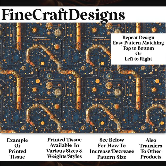 Papel De Seda Decoupage do Painel de Controle BM2 Cyberpunk Stea (Criador carregado)