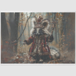 Papel De Seda Decoupage do Rei Raccoon