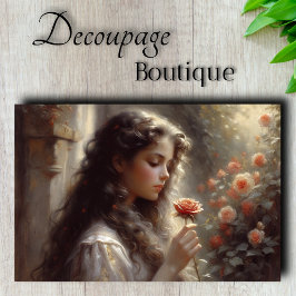 Papel De Seda Decoupage do rosa