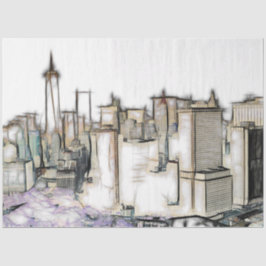 Papel De Seda Decoupage do Skyline Nova Iorque
