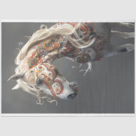 Papel De Seda Decoupage do Tribunal Indian Painted Horse Series