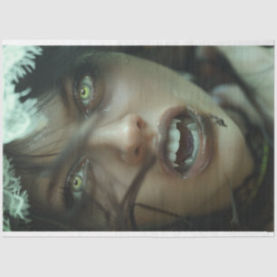 Papel De Seda Decoupage do Vampiro Gótico Emerald Nightshade