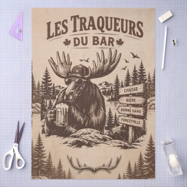 Papel De Seda Découpage dos Rastreadores  (Arte )