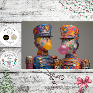 Papel De Seda Decoupage Dot Drop Duo Bubblegum Quebra-Nozes