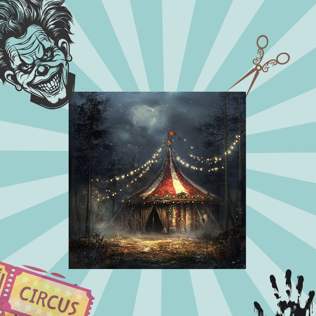 Papel De Seda Decoupage Eerie Gothic Circus Tent (Criador carregado)