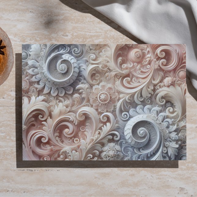 Papel De Seda Decoupage Elegante Gradiente Padrão de Renda (Criador carregado)