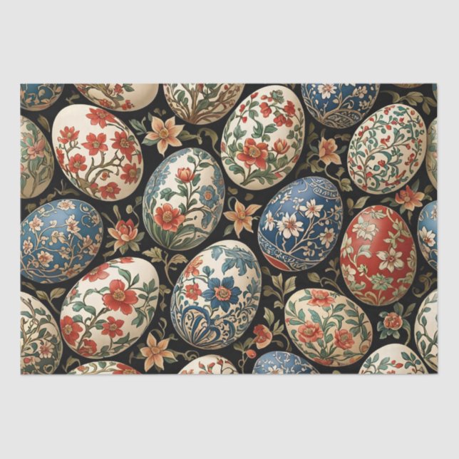 Papel De Seda Decoupage em Ovos de Arte (Frente )