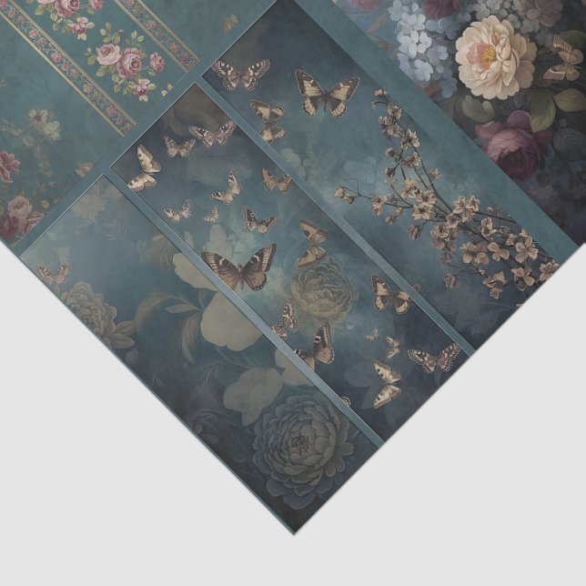 Papel De Seda Decoupage/Ephemera Sheet Vitnage Gothic Style (Detalhes)