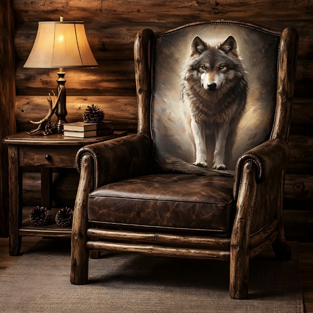 Papel De Seda Decoupage Espírito do Lobo (Wolf Spirit Decoupage Tissue Paper Mockup)
