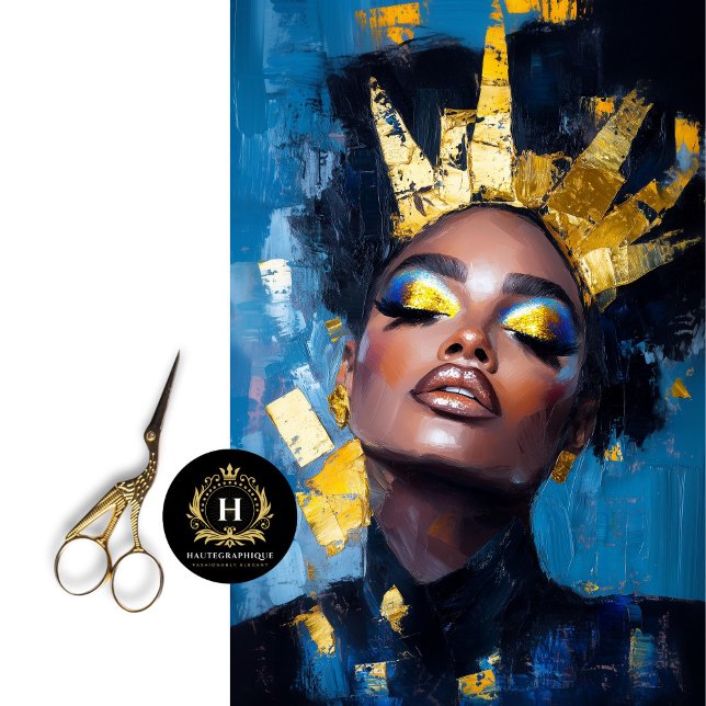 Papel De Seda Decoupage Feminista da Coroa ouro (Criador carregado)