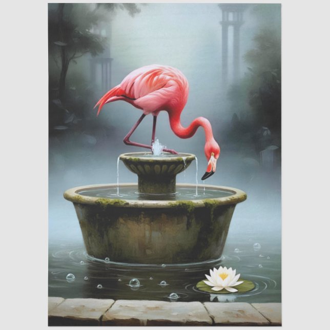 Papel De Seda Decoupage Flamingo Collection (Frente )