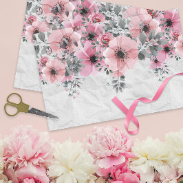 Papel De Seda Decoupage Floral Antigo Elegante Romântico