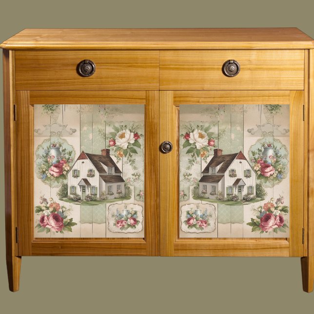 Papel de Seda Decoupage Floral Cottage Vintage (Criador carregado)