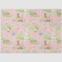 Decoupage Floral de Borboleta de Coelho da Páscoa