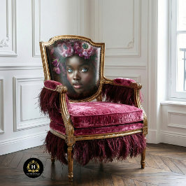 Papel De Seda Decoupage Floral de Borgonha da Mulher Africana El