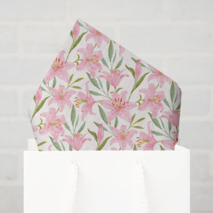 Papel De Seda Decoupage Floral de Lírios