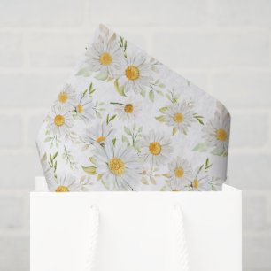 Papel De Seda Decoupage Floral de Margaridas