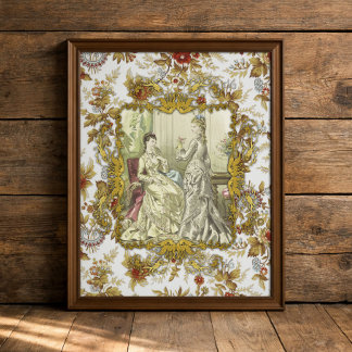 Papel de Seda Decoupage Floral de Moda Francesa An