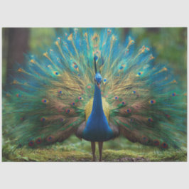 Papel De Seda Decoupage Forestry Regal Peacock
