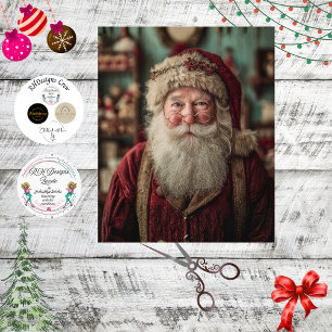 Papel De Seda Decoupage Foto Clássica Papai Noel