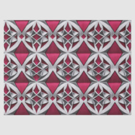 Papel de Seda Decoupage Geométrico Prata sobre Rub