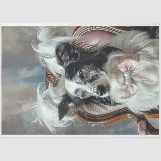 Papel De Seda Decoupage Glamorous Aussie no salão (Frente )