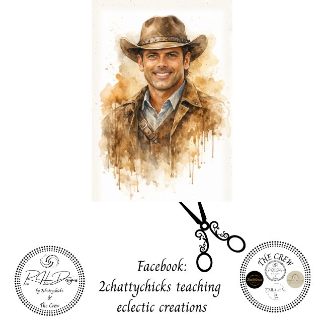 Papel De Seda Decoupage Good Sherriff Clay Boone  (Criador carregado)