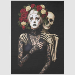 Papel De Seda Decoupage Gothic Rose Queen – Dark Romantic Art 