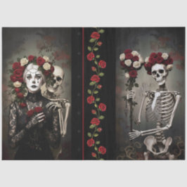 Papel De Seda Decoupage Gothic Rose Queen – Dark Romantic Art 