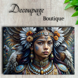 Papel De Seda Decoupage Guardião Místico