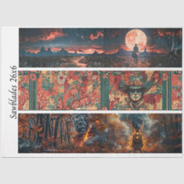 Papel De Seda Decoupage Handsaw 26x6" Western Designs