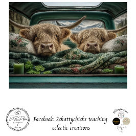 Papel De Seda Decoupage Highland Vintage Truck St. Patrick Irish