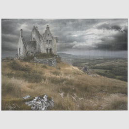 Papel De Seda Decoupage Historic Weathered Castle Irlanda