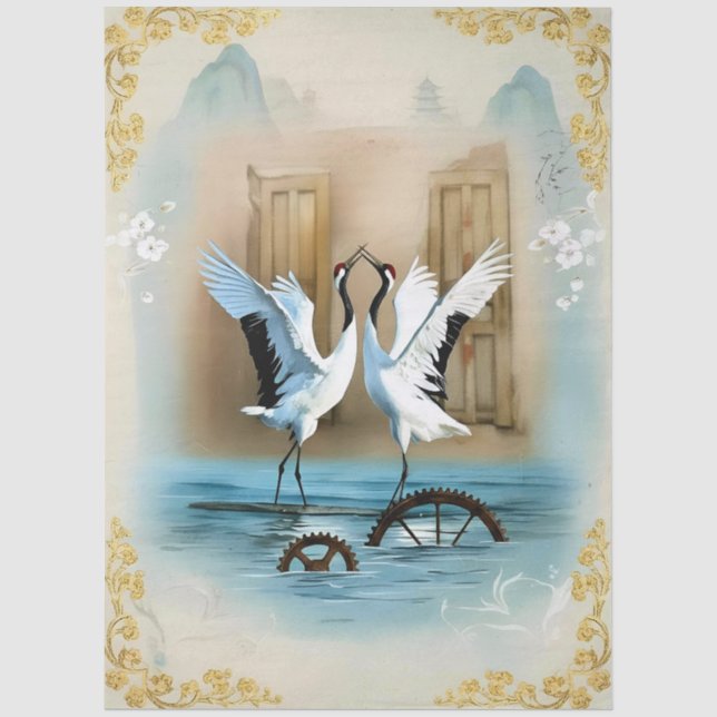 Papel De Seda Decoupage Kranich Collection (Frente )
