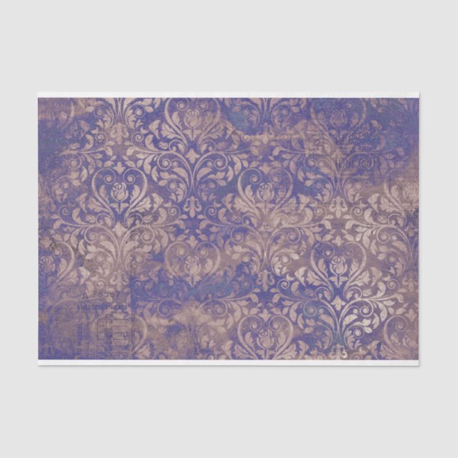 Papel De Seda Decoupage Lavanda Mística (Frente )