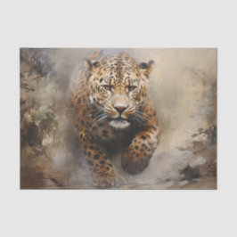 Papel de seda decoupage Leopardo da Floresta