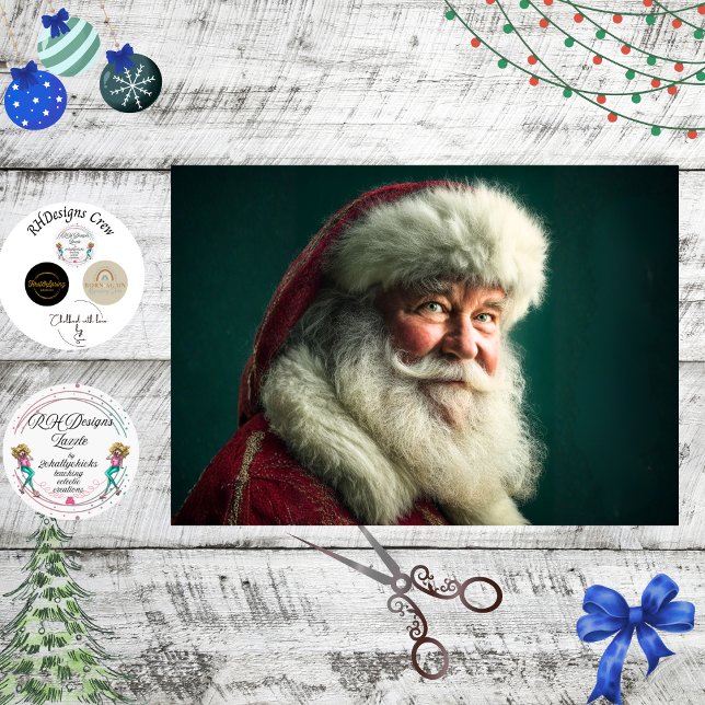 Papel De Seda Decoupage Magical Tradition Santa Claus  (Criador carregado)