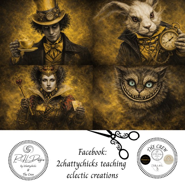 Papel De Seda Decoupage Magically Inspired Character Set (Criador carregado)