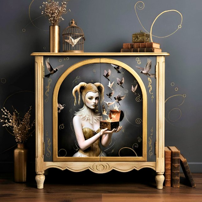 Papel De Seda Decoupage Mysterie Woman (Criador carregado)