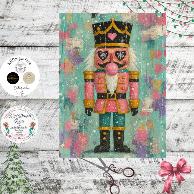Papel De Seda Decoupage Namoradinho Quebra-Nozes Bubblegum Blush (Criador carregado)